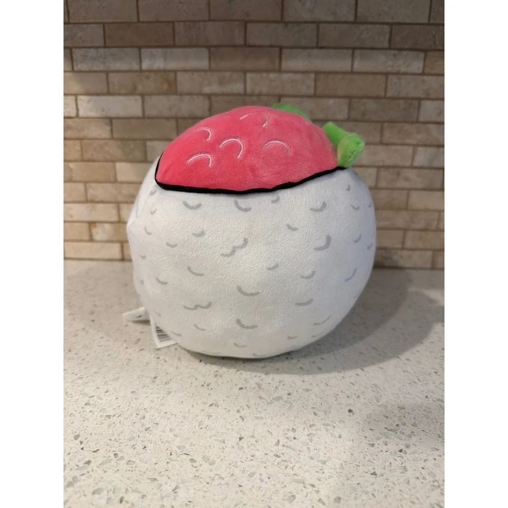 Flip mallows Sushi Plush White Rice Strawberry Roll Kawaii Stuffed Plush Toy